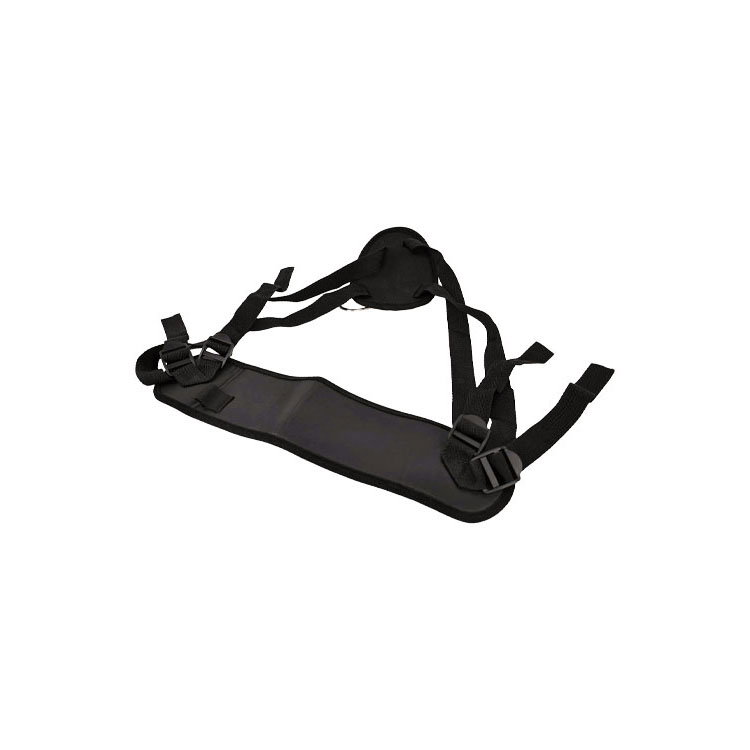 Adam & Eve Eve's Strap-On Harness in faux leather with two metal rings and adjustable straps